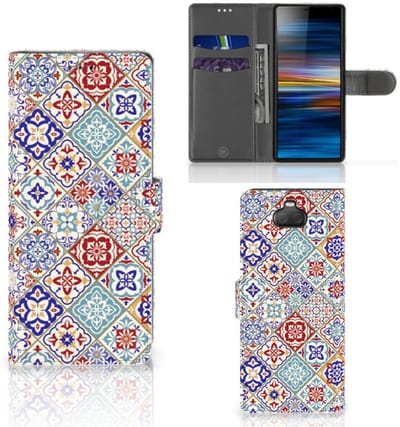 Sony Xperia 10 Bookcase Tiles Color