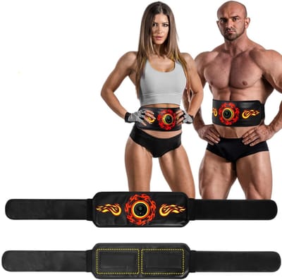 SNJY® Buikspiertrainers Elektrisch - Buikspieren Trainer - Ab Trainer - 6 Modi en 9 Intensiteiten - Zwart