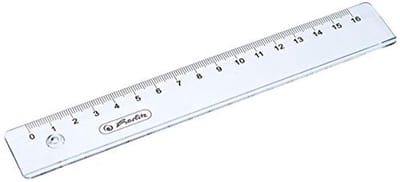 16 cm transparante liniaal van kunststof voor school en kantoor