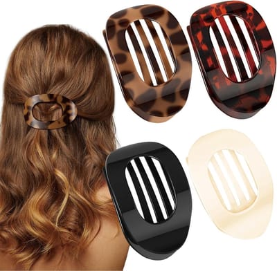 4 stuks platte haarklem - haaraccessoires - Haarspeld - Haarklemmen Dames - Haarklauw - haarspeld - Haarclip