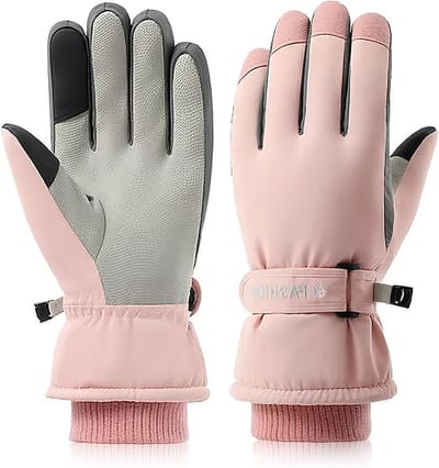Dames Winterhandschoenen voor Skiën en Snowboarden, Waterdicht, Warm, Touchscreen en Winddicht, Ideaal voor Buitenactiviteiten