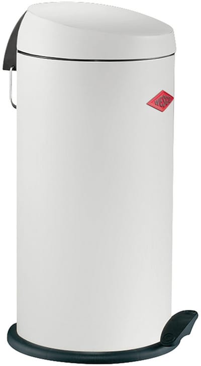 WESCO Capboy Maxi Prullenbak | Pedaalemmer | 22 Liter | Metaal - Wit | Afvalemmer - Made in Germany