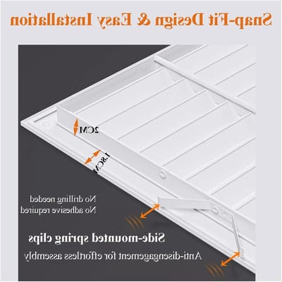 Ventilatie Rooster - Afdekplaat - Luchtcirculatie Verbeteren - 45° Schuine Lamellen - 30 x 35 cm - Aluminium