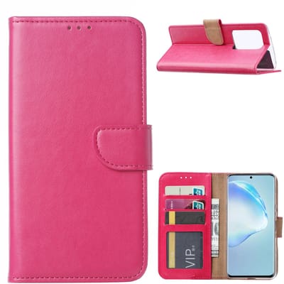 Hoesje Geschikt Voor Samsung Galaxy S20 Ultra Portemonnee hoesje / Boek hoesje - Roze/Pink