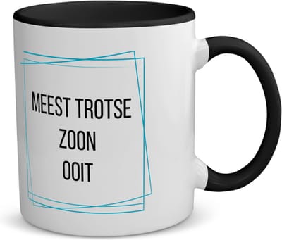Akyol - meest trotse zoon ooit koffiemok - theemok - zwart - Zoon - trotse zoon - verjaardagscadeau - verjaardag - cadeau - cadeautje voor zoon - zoon artikelen - kado - geschenk - gift - 350 ML inhoud