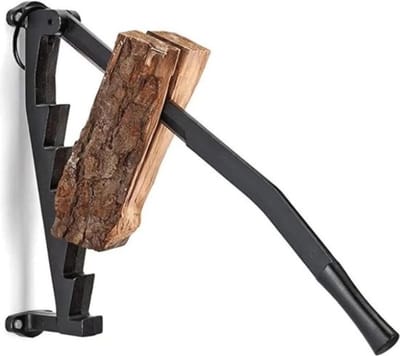 Thuys Houtklover – Houtsplijter – Kloofmachine – Houtklover voor Aanmaakhout – Splijtwig – Carbonstaan – Universeel – Zwart
