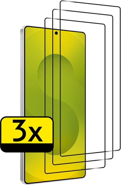 Screenprotector - Geschikt voor Samsung Galaxy S25 Ultra - 3 Stuks - Full Cover - Beschermglas - Gehard Glas - Tempered Glass - Screen Protector