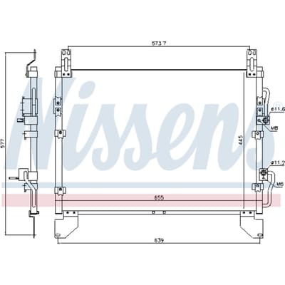 Condensator, airconditioning NISSENS 940805