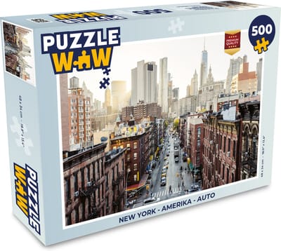 Puzzel New York - Amerika - Auto - Legpuzzel - Puzzel 500 stukjes