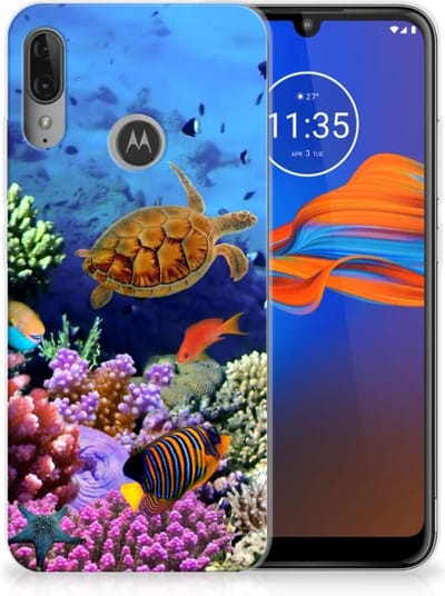 Motorola Moto E6 Plus TPU Hoesje Vissen