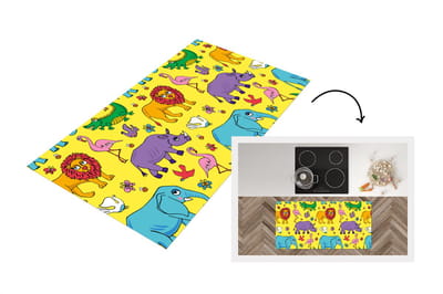 Keukenloper - Loper keuken - Flamingo - Dieren - Patroon - 120x60 cm - Keukenloper vinyl