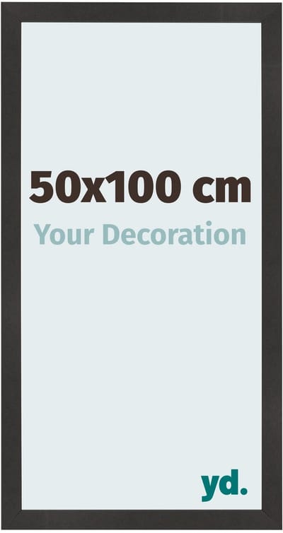 Your Decoration - Fotolijst 50x100 cm - MDF - Zwart Mat - Bologna