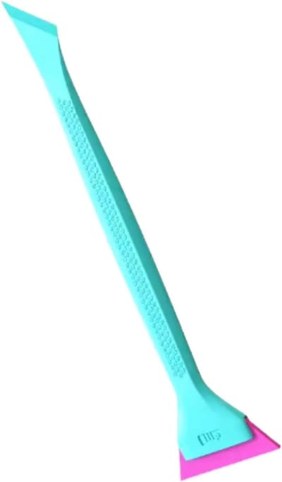 Raamfolie Trekker - Folie Schraper - Folie Aanbrengen - Ergonomische Antislip Grip - 24 cm - Blauw