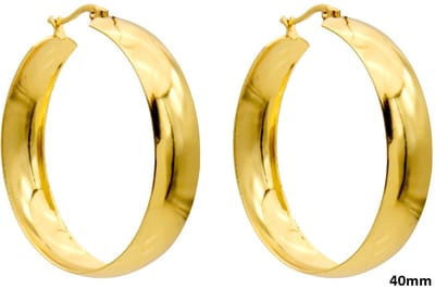 Oorbellen - RVS - 40 mm