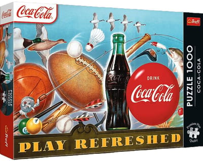PUZZEL 1000 Trefl Premium Plus Coca-Cola Moment van verfrissing 12101 - PUZZLE 1000 Trefl Premium Plus Coca-Cola Chwila orzeźwienia 12101