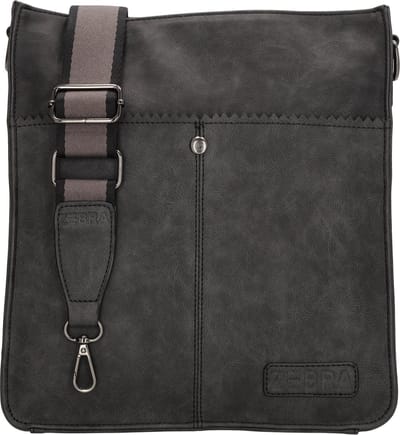 Zebra Trends Cynthia Schoudertas Dames - Crossbodytas met verstelbare en afneembare schouderband - Tas van Imitatieleder - Zwart