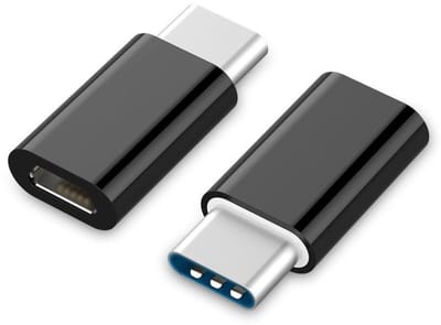 USB-C (m) - USB Micro B (v) adapter - USB2.0 / zwart