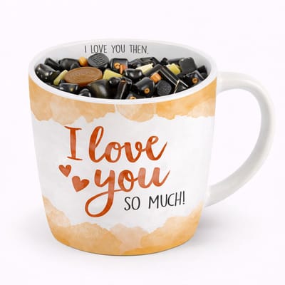 Mok - Koffie - Cadeau - Traktatie - I Love You - Ik Hou Van Je Lieverd - Schat - Keramiek - Drop - "Speciaal voor jou"