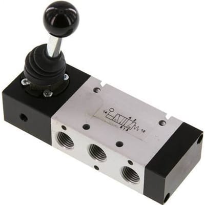 5/2 G1/4'' Handbediend Ventiel -0.95-10bar/-13.2-140psi