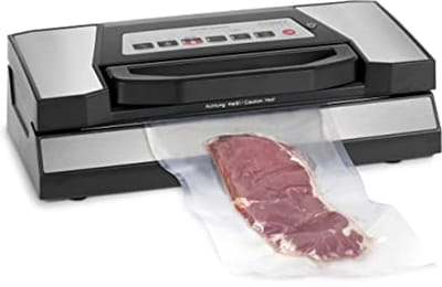 Vacuümapparaat - Vacumeermachine - Voedsel Vers Houden - Dubbele Zuigerpomp - 30 cm Breedte - Zwart