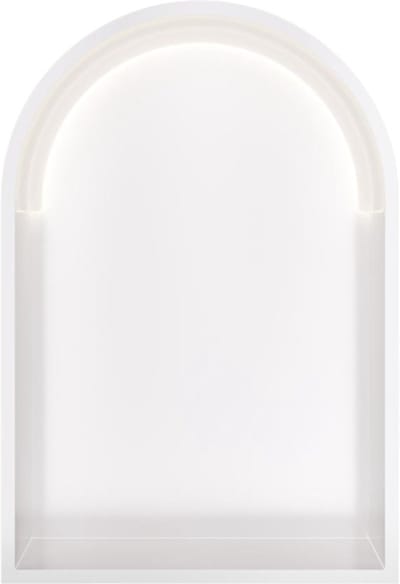 Hotbath &More Inbouwnis Toogmodel - 452 x 30 x 10 cm - met LED-verlichting - Mat Wit