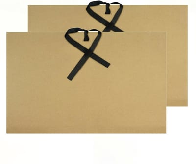 Kangaro tekeningenmap opbergmap A4 formaat - 2x - 500 grams - karton - beige