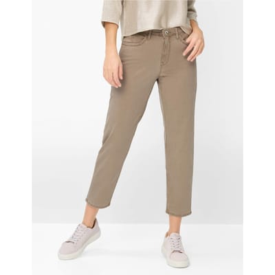 Brax Dames Jeans  Style CAROLA S MOCHA BROWN, denim donkerbruin, maat 48L