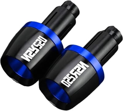Motorfiets Handvatten Uiteinden - Stuurdoppen Set - Motor Beschermen - CNC Aluminium - 1 Paar - Blauw