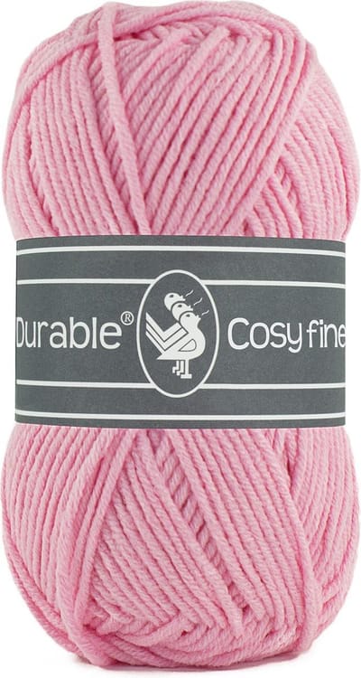 Durable Cosy Fine - acryl en katoen garen - rose, roze 226 - 5 bollen