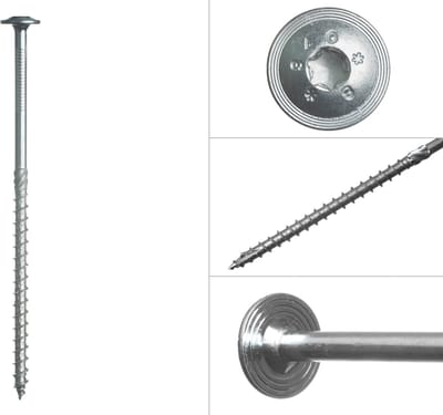 Wovar Tellerkopschroeven Verzinkt 8.0 x 180 mm Torx 40 | Doos 50 Stuks