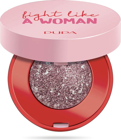 PUPA Milano - Fight Like A Woman Dual Chrome oogschaduw - 001 Pink Power