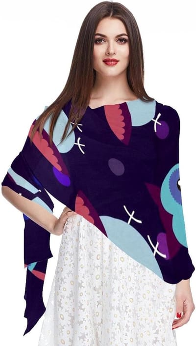 Chiffon Sjaal - Halsdoek Dames - Stijlvol Accessoire - Glad en Zacht - 180x73cm - Multicolor