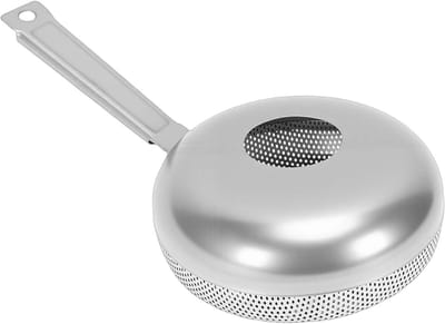 Handmatige Koffiebrander - Roosterapparaat Bonen - Thuis Branden - Gelijkmatige Warmteverdeling - 34D x 18W x 8H cm - Zilver