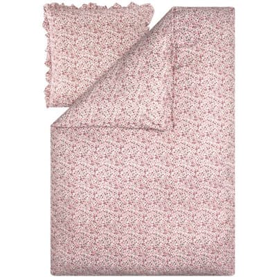 LIVARNO Microvezel-satijn beddengoed, 140 x 200 cm (Bloemen)