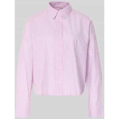 Relaxed fit overhemdblouse van puur katoen