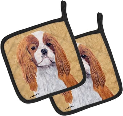 Pannenlappen Paar - Keuken handschoenen - Veilig koken - Hittebestendige lagen - 7 1/2 inch - Veelkleurig