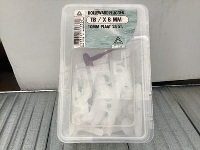 Hollewandplug tb/8mm 25st Deltafix