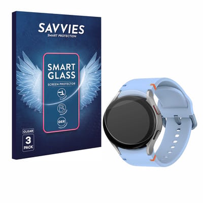 3 Stuks Savvies Screenprotector - geschikt voor Samsung Galaxy Watch FE - beschermfolie glas transparant