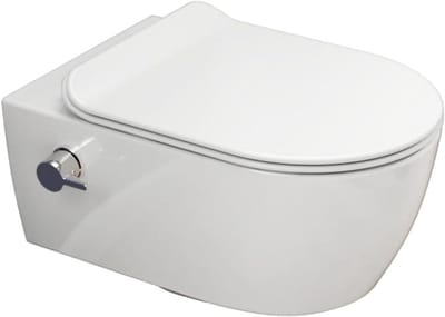 Douche toilet - Bidet toilet - Intieme reiniging - Randloos design - 52 cm diep - Wit