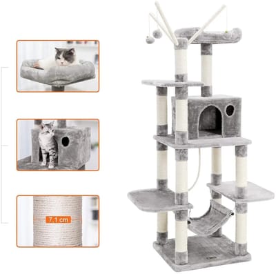Krabpaal - Katten - Krabpaal Voor Katten - Kat Speelgoed - Krabpaal Hout - Krabpaal Kat - Kat - Huisdier - Huisdieren