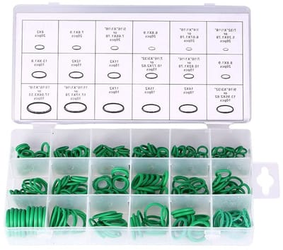Dailygoods- O-ring Set 270 Stuks - Rubber O-ringen - Professionele Assortiment Kit - HNBR Seals - Geschikt voor Auto Reparatie - Milieuvriendelijk en Veilig - Rubberringen