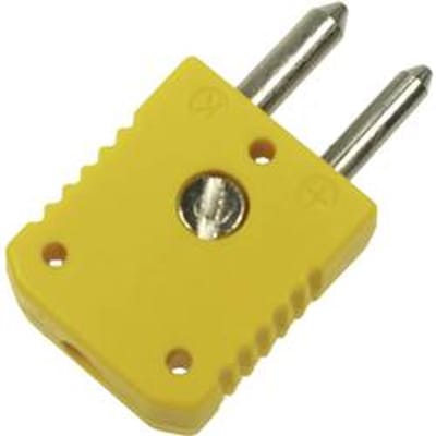 B + B Thermo-Technik 0220 0004 Standaard stekker type K, geel Geel Inhoud: 1 stuk(s)