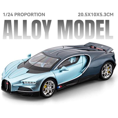 1:24 Bugatti Tourbillon Supercar Legering Spuitgietmetaal Modelauto Hoge Simulatie Ornamenten Decoraties Hobby Verzamelingen Vakantie