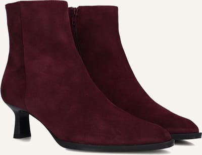 Unisa Lomas Enkellaarsjes - Enkelboots met rits - Dames - Rood - Maat 39