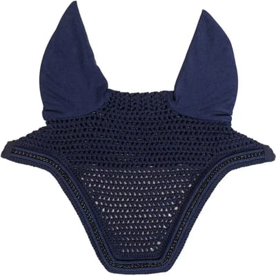 Kentucky Horsewear - Oornetje Wellington met metalen ketting soundless marine Full