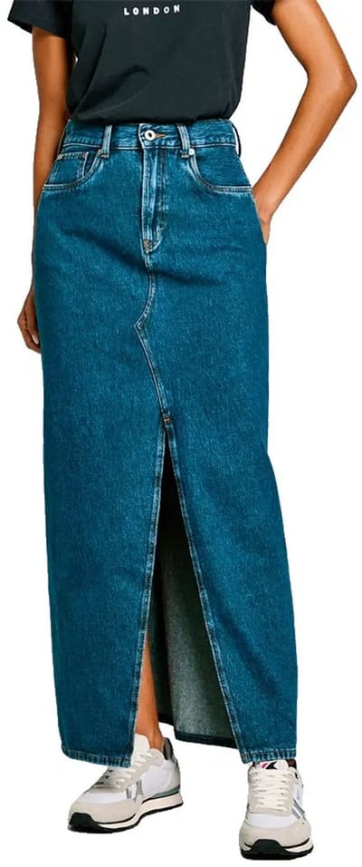 Pepe Jeans Pl901185 Maxi Spijkerrok Blauw XS / 30 Vrouw