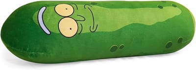 Pluche Kussen - Decoratieve Komkommer - Ontspanning Thuis - Origineel Gelicenseerd - 60 cm - Groen