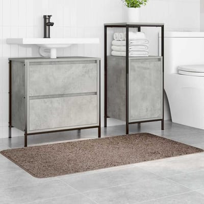 vidaXL - Antislip - Badmat - Bruin - 70 - x - 120 - cm - PP