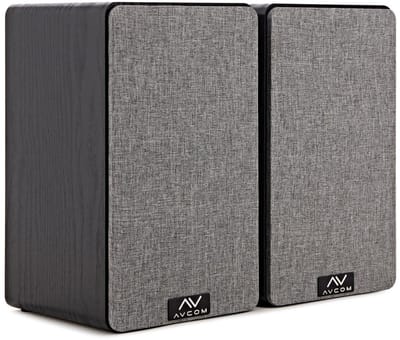 AVCOM 6 Bookshelf Speaker Pair, Black