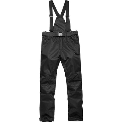 Winter warme sneeuwbroek Koud weer Waterdichte skibroek Broek met afneembare bretels voor XXXL zwart